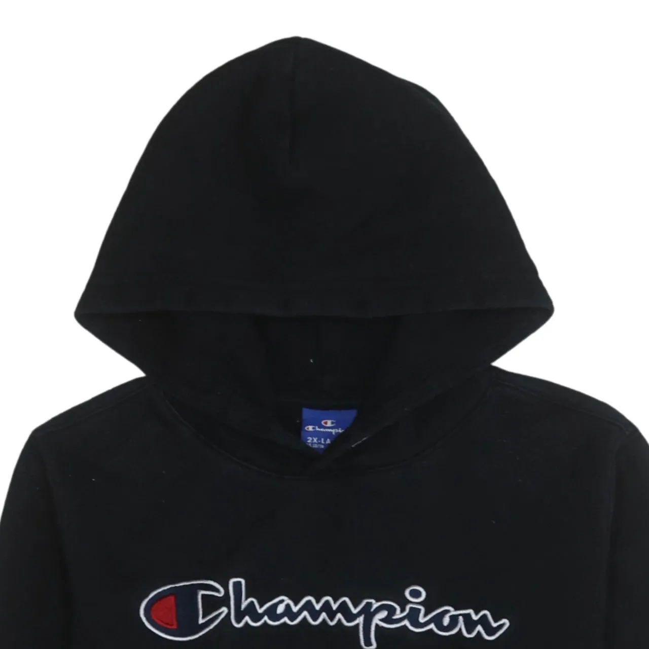 Champion 90's Spellout Pullover Hoodie XXLarge (2XL) Black sold by Vintage Club product image thumbnail 3