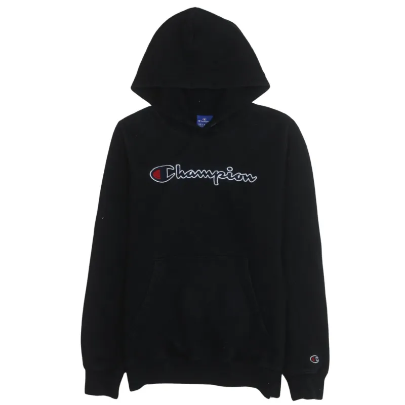 Champion 90's Spellout Pullover Hoodie XXLarge (2XL) Black sold by Vintage Club