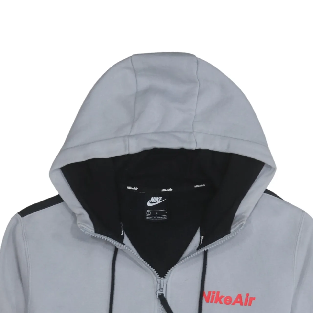 Nike 90's Swoosh Full Zip Up Hoodie Large Black sold by Vintage Club product image thumbnail 3