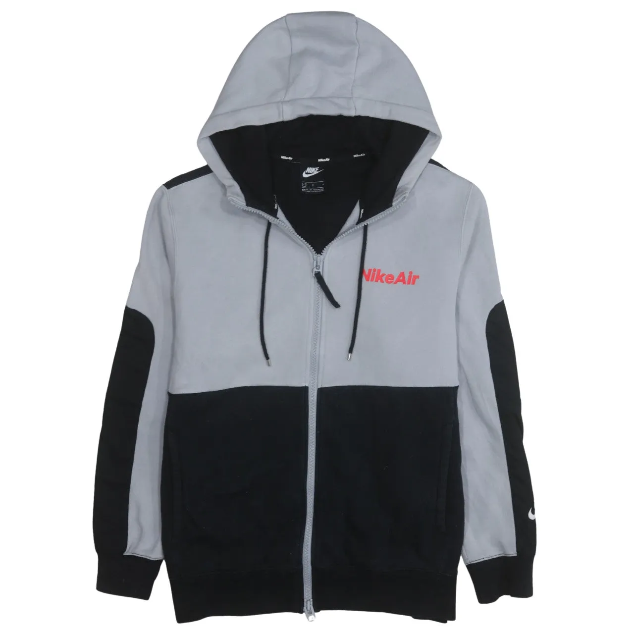 Nike 90's Swoosh Full Zip Up Hoodie Large Black sold by Vintage Club