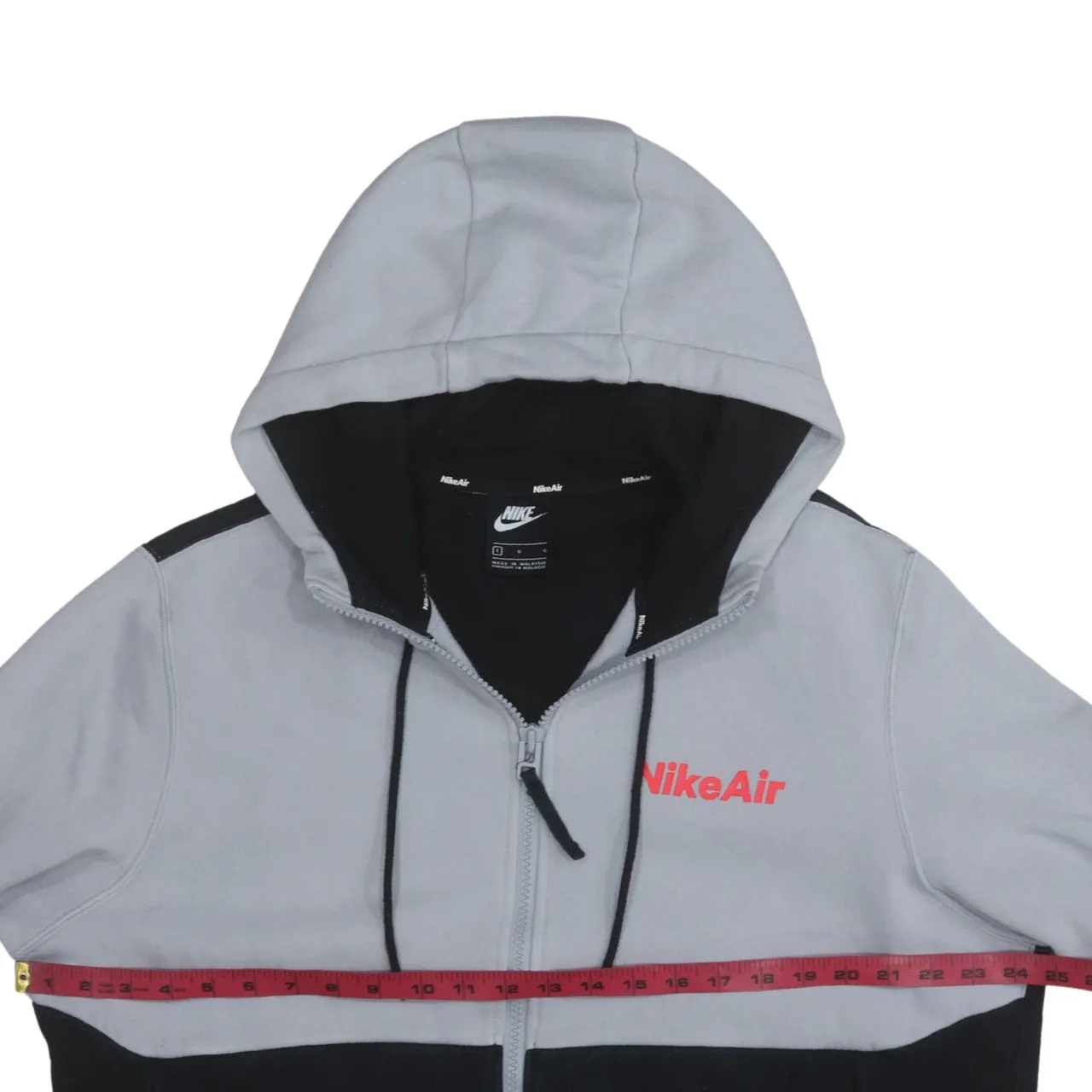 Nike 90's Swoosh Full Zip Up Hoodie Large Black sold by Vintage Club product image thumbnail 5