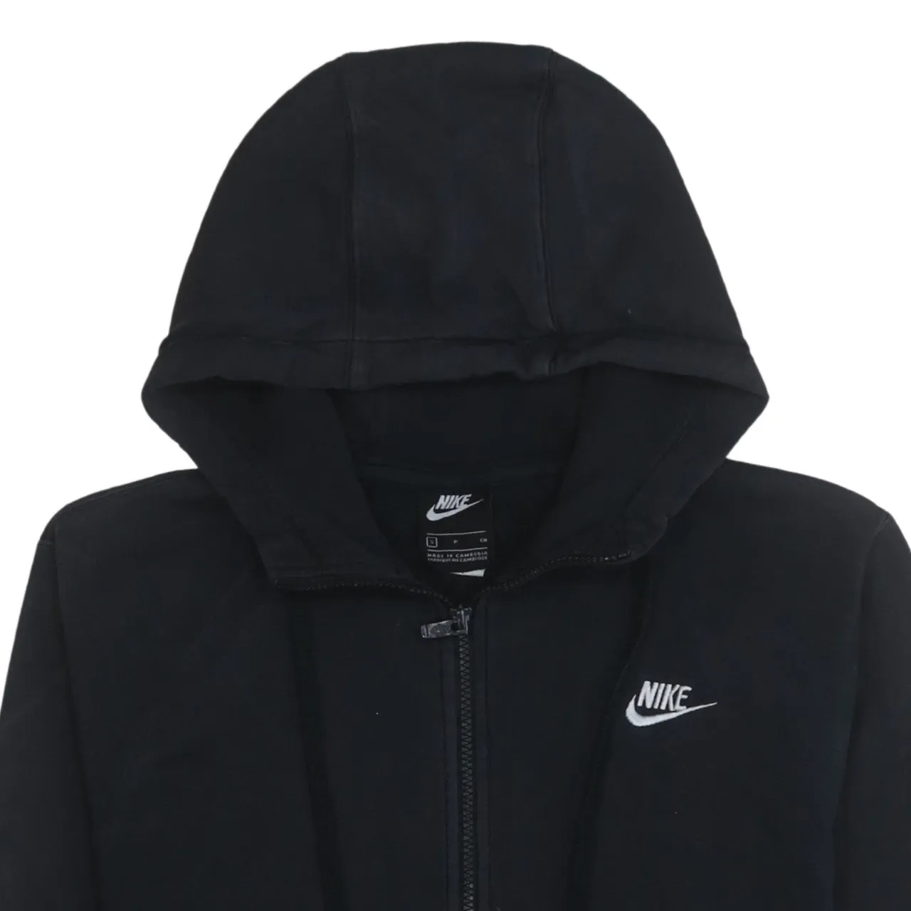 Nike 90's Swoosh Full Zip Up Hoodie Small Black sold by Vintage Club product image thumbnail 3