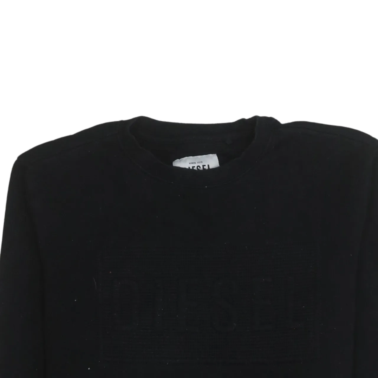Diesel 90's Lightweight Crew Neck Sweatshirt Small Black sold by Vintage Club product image thumbnail 3