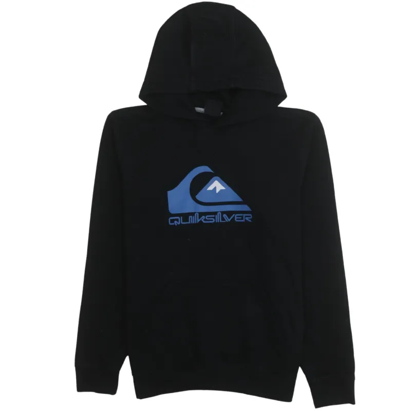 QuikSilver 90's Spellout Pullover Hoodie Large Black sold by Vintage Club