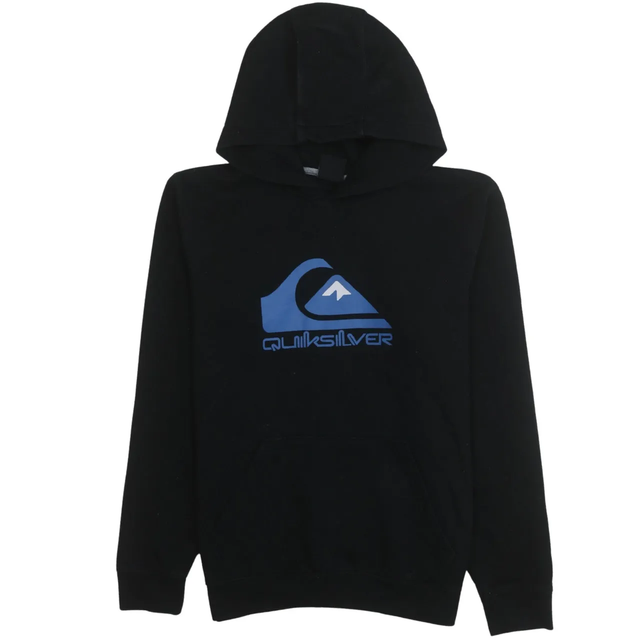 QuikSilver 90's Spellout Pullover Hoodie Large Black sold by Vintage Club