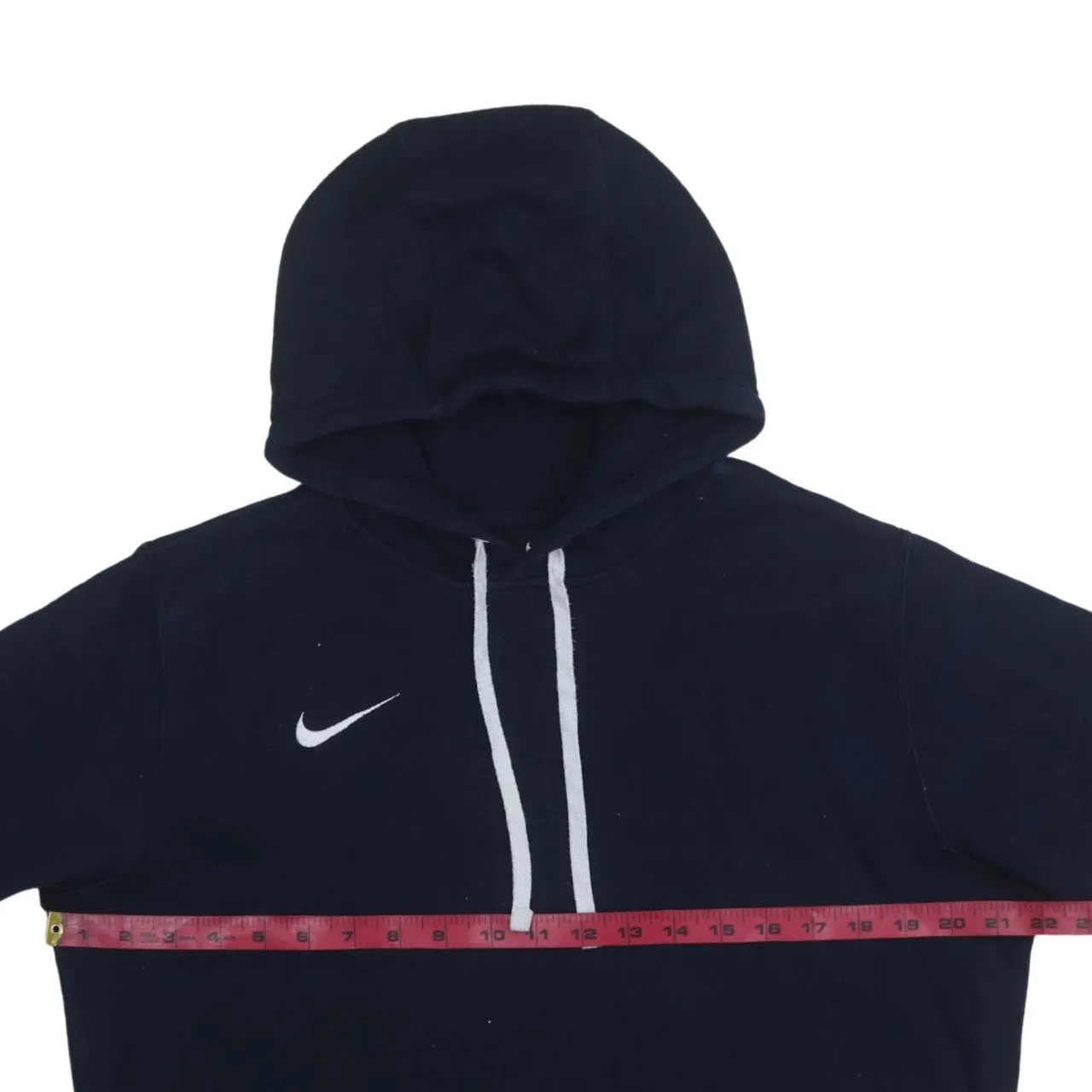 Nike 90's Swoosh Pullover Hoodie Medium Navy Blue sold by Vintage Club product image thumbnail 5