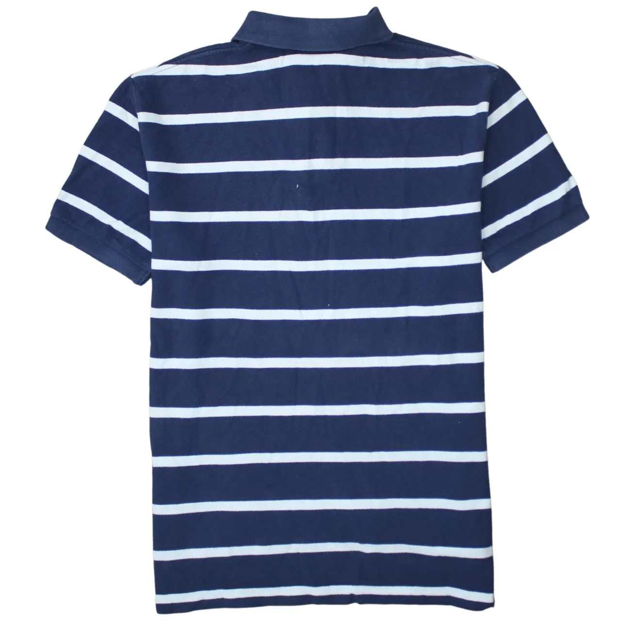 Polo Ralph Lauren 90's Short Sleeves Quarter Button Polo Shirt Large Navy Blue sold by Vintage Club product image thumbnail 2