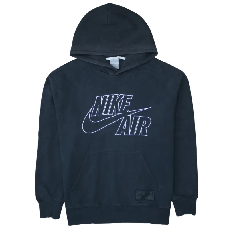 Nike 90's Center Middle Swoosh Pullover Hoodie Large Black sold by Vintage Club