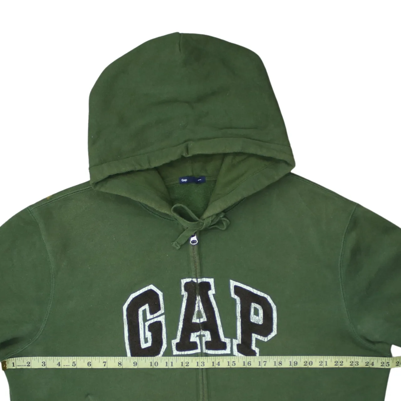 Gap 90's Spellout Full Zip Up Hoodie Large Green sold by Vintage Club product image thumbnail 5