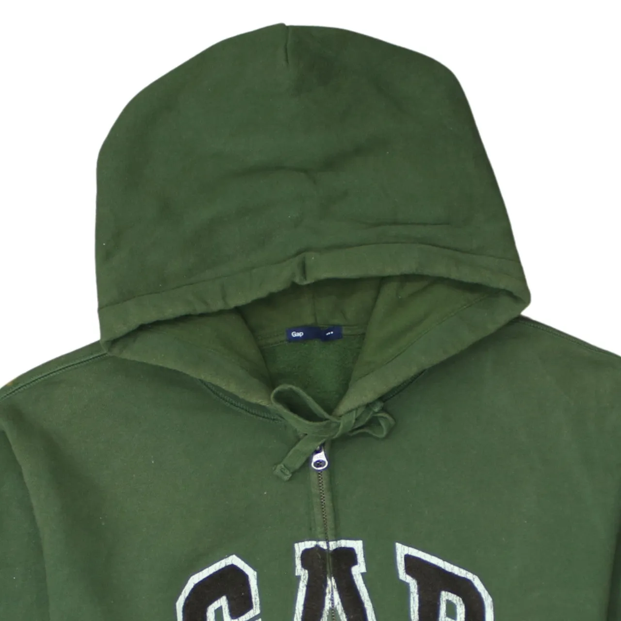 Gap 90's Spellout Full Zip Up Hoodie Large Green sold by Vintage Club product image thumbnail 3