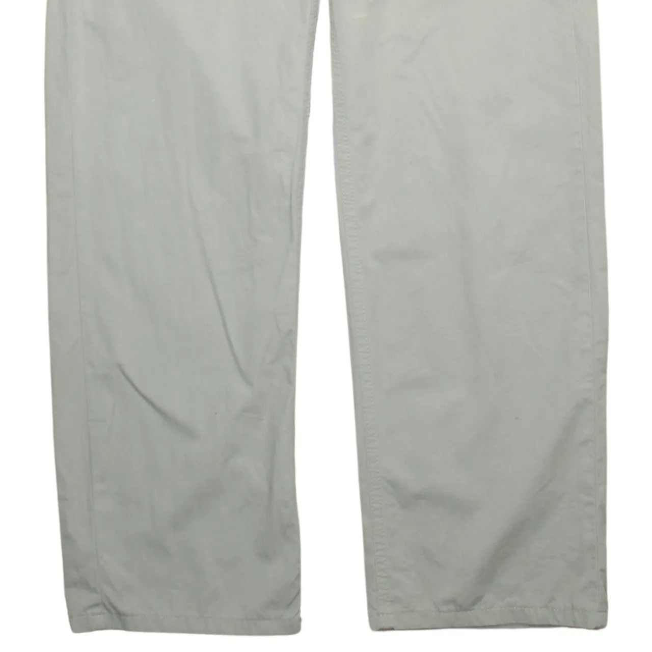 HUGO BOSS 90's Lightweight Straight Leg Baggy Trousers / Pants 31 Beige Cream sold by Vintage Club product image thumbnail 4