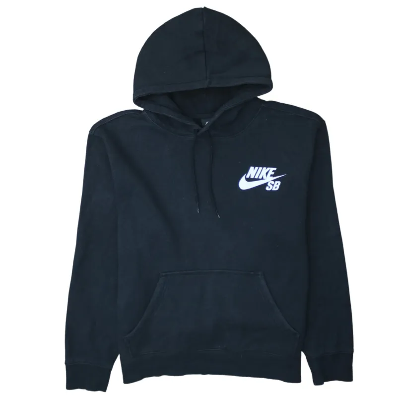 Nike 90's Swoosh Pullover Hoodie Large Black sold by Vintage Club