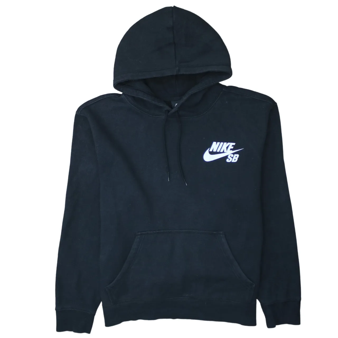Nike 90's Swoosh Pullover Hoodie Large Black sold by Vintage Club