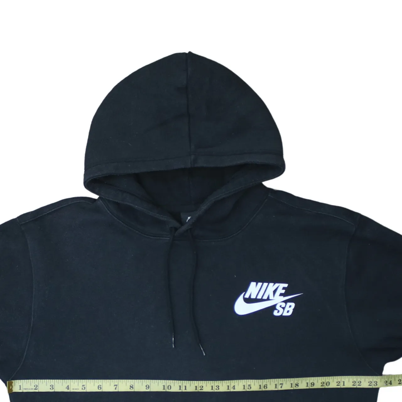 Nike 90's Swoosh Pullover Hoodie Large Black sold by Vintage Club product image thumbnail 5