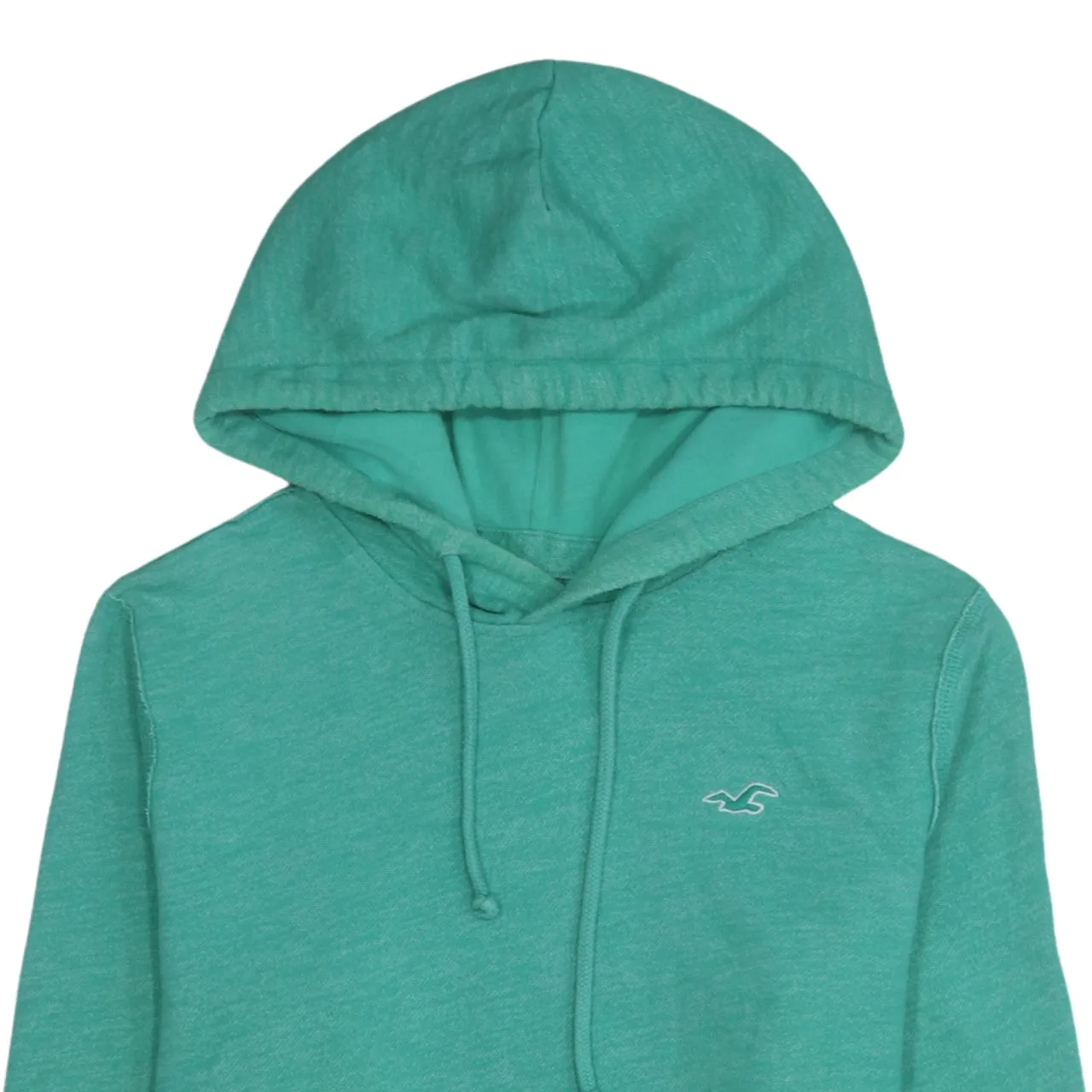 Hollister 90's Drawstring Pockets Pullover Hoodie Small Green sold by Vintage Club product image thumbnail 3