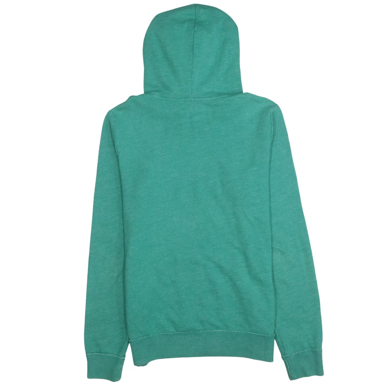 Hollister 90's Drawstring Pockets Pullover Hoodie Small Green sold by Vintage Club product image thumbnail 2
