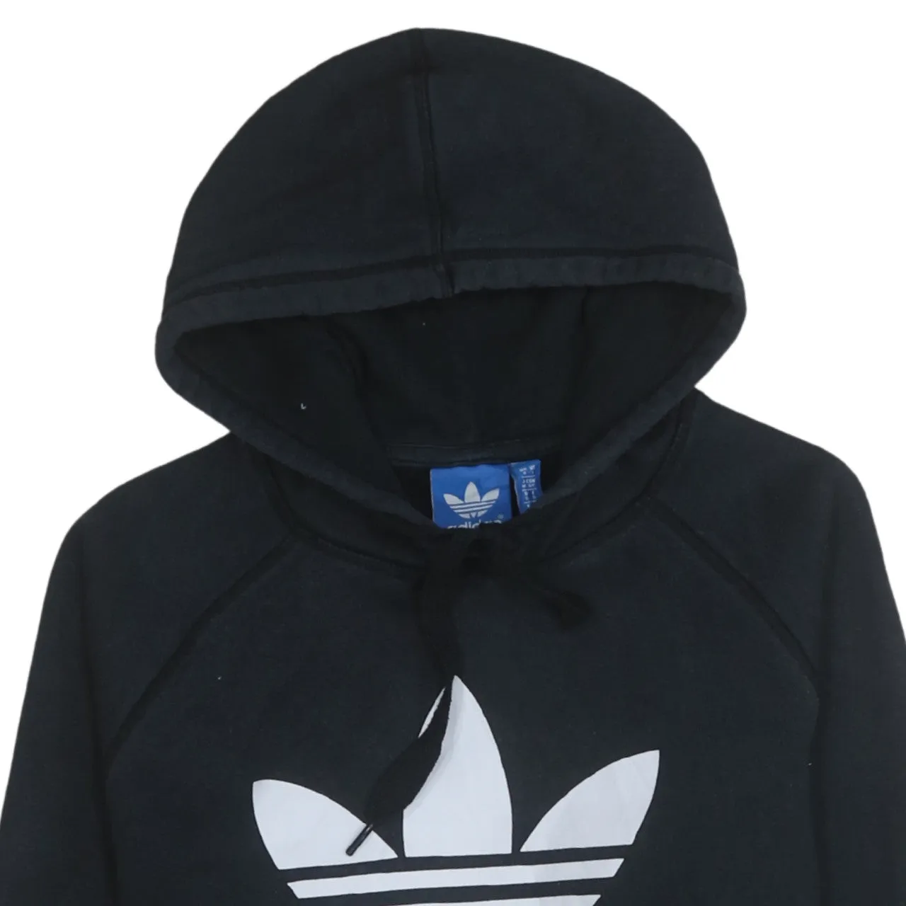 Adidas 90's Spellout Pullover Hoodie Small Black sold by Vintage Club product image thumbnail 3