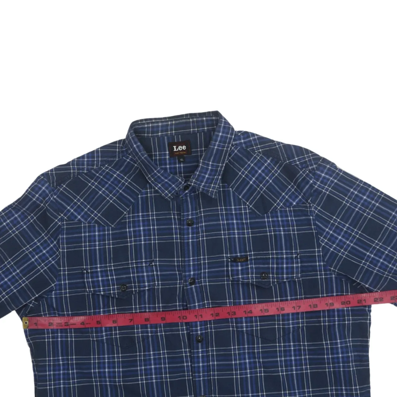 Lee 90's Long Sleeve Button Up Shirt XLarge Navy Blue sold by Vintage Club product image thumbnail 5
