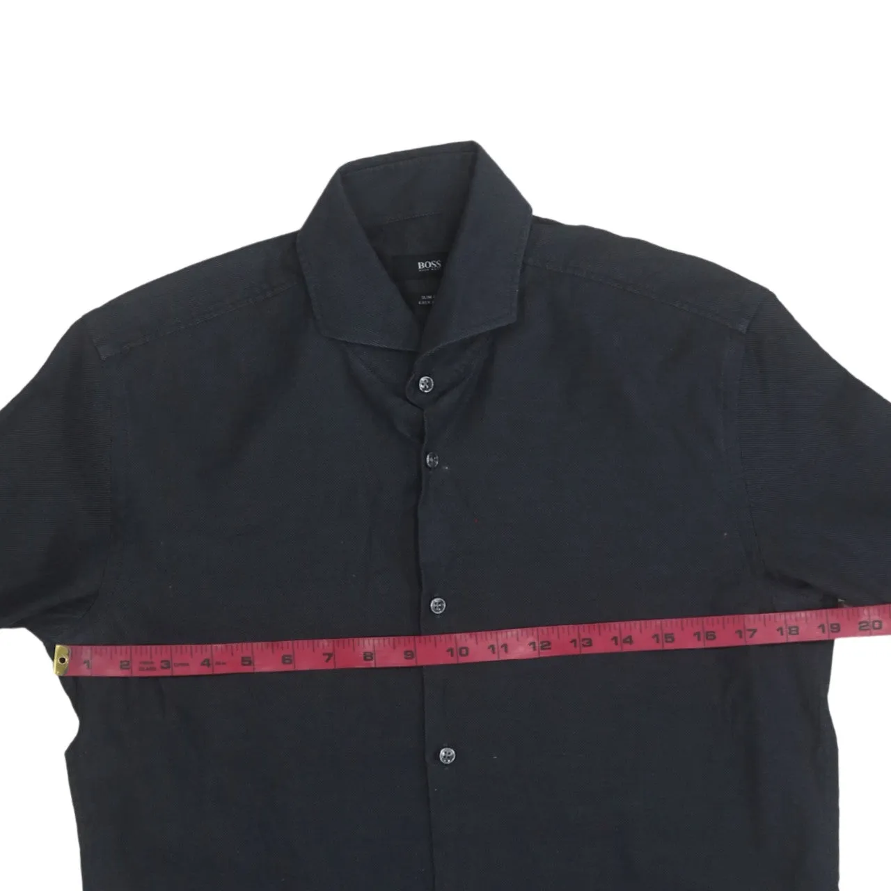 HUGO BOSS 90's Long Sleeve Button Up Shirt Small Black sold by Vintage Club product image thumbnail 5