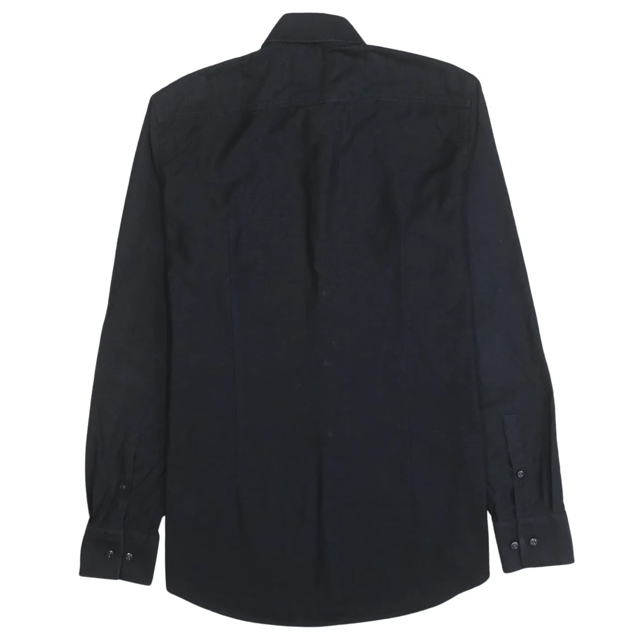 HUGO BOSS 90's Long Sleeve Button Up Shirt Small Black sold by Vintage Club product image thumbnail 2