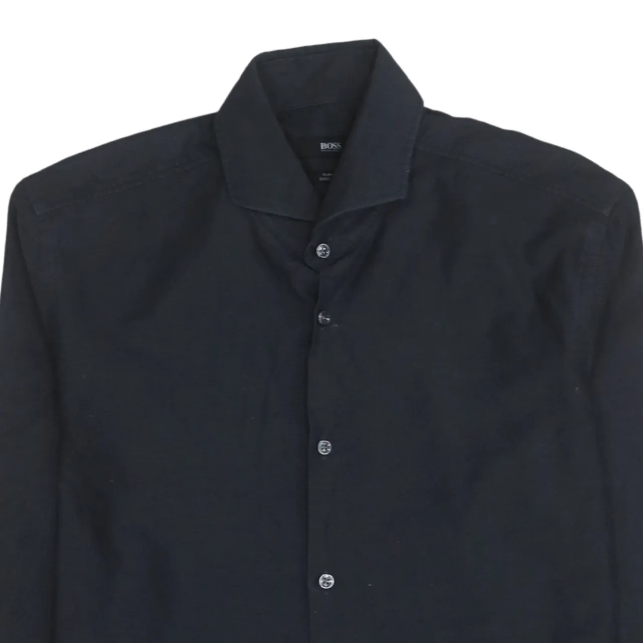 HUGO BOSS 90's Long Sleeve Button Up Shirt Small Black sold by Vintage Club product image thumbnail 3