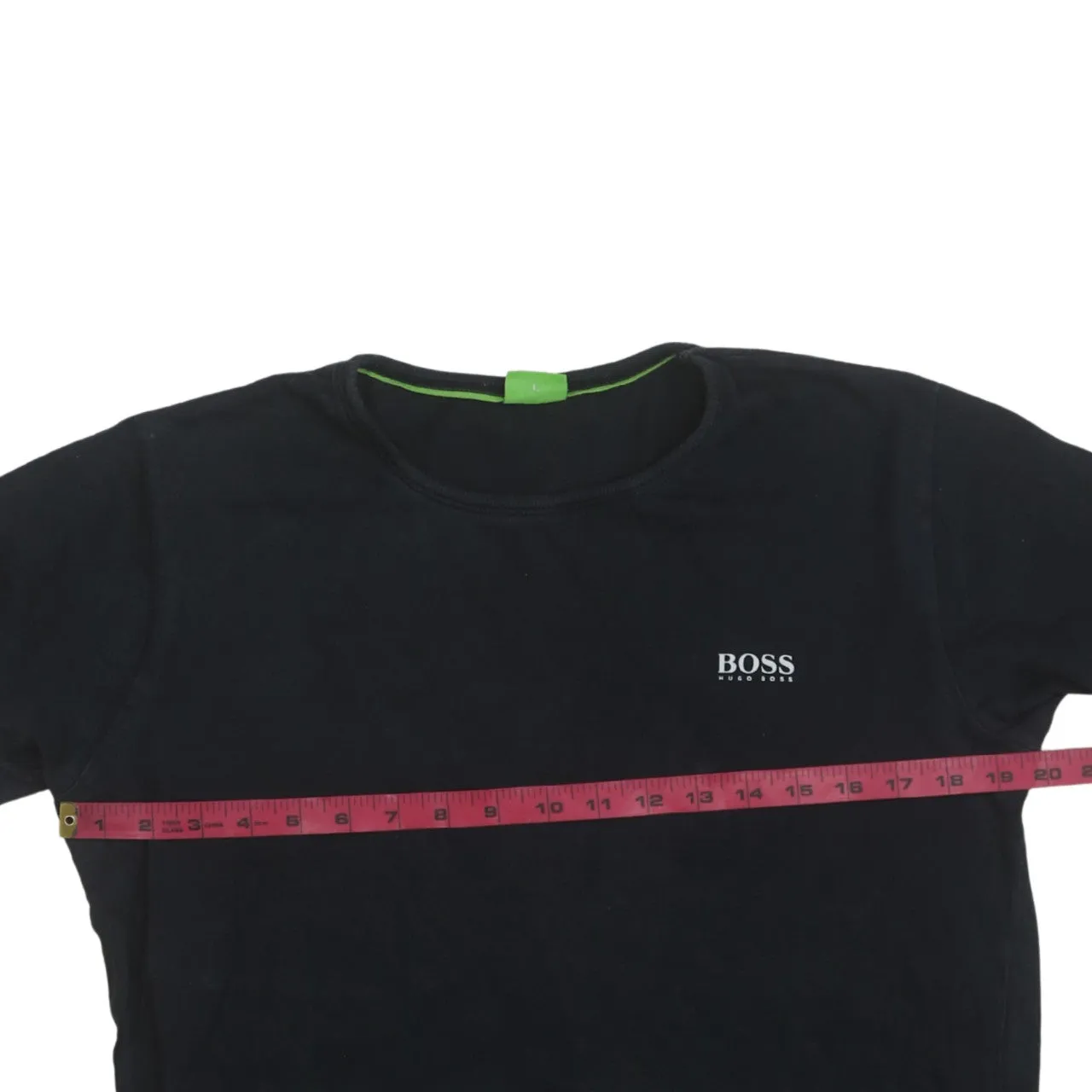 HUGO BOSS 90's Short Sleeves Crew Neck T Shirt Large Black sold by Vintage Club product image thumbnail 5
