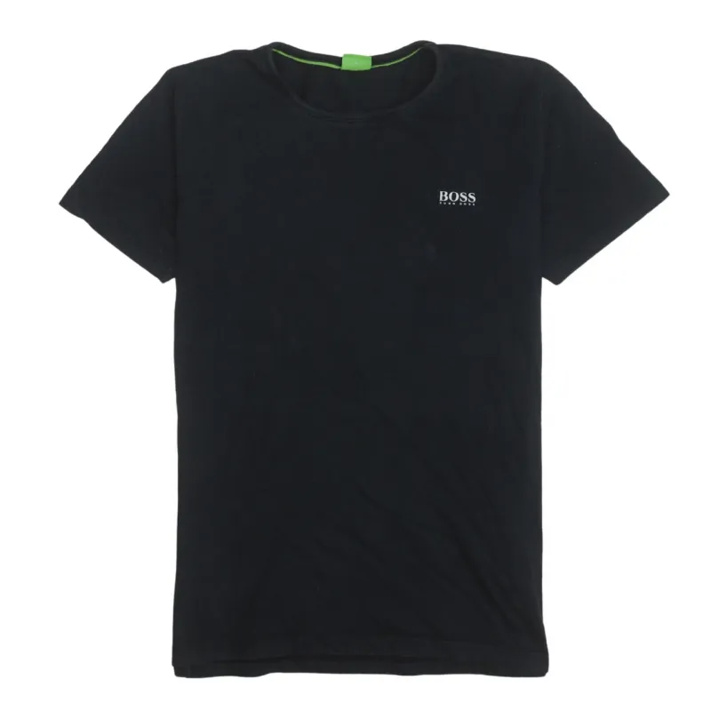 HUGO BOSS 90's Short Sleeves Crew Neck T Shirt Large Black sold by Vintage Club