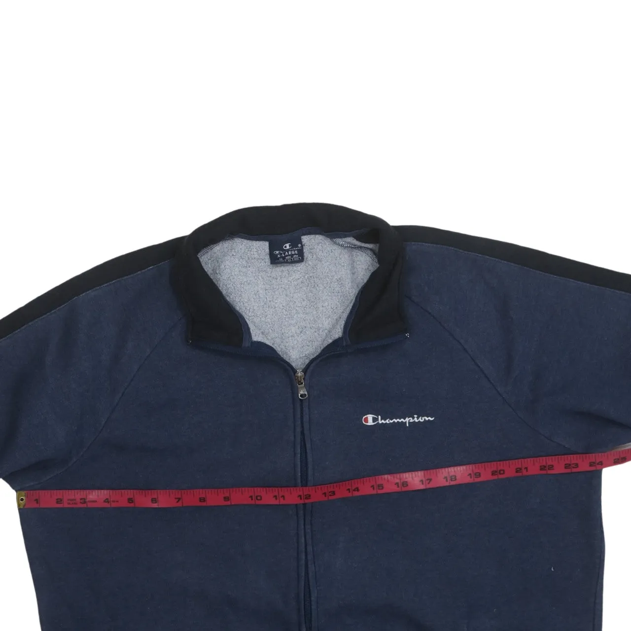 Champion 90's Lightweight Full Zip Up Sweatshirt XLarge Navy Blue sold by Vintage Club product image thumbnail 5