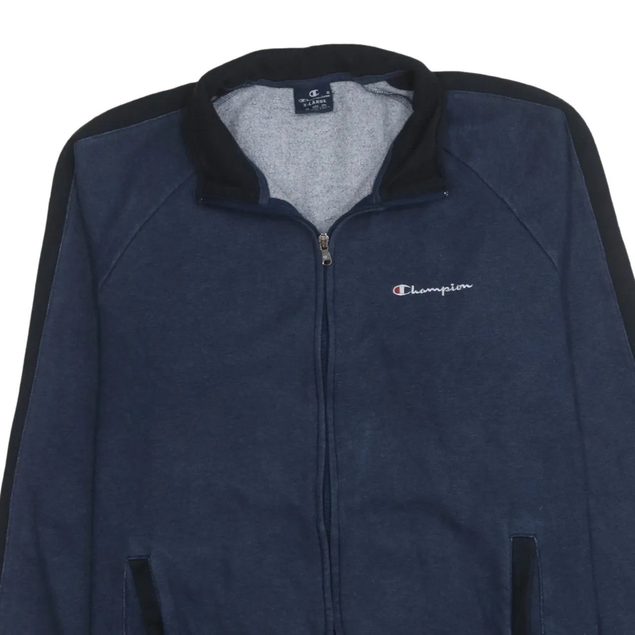Champion 90's Lightweight Full Zip Up Sweatshirt XLarge Navy Blue sold by Vintage Club product image thumbnail 3