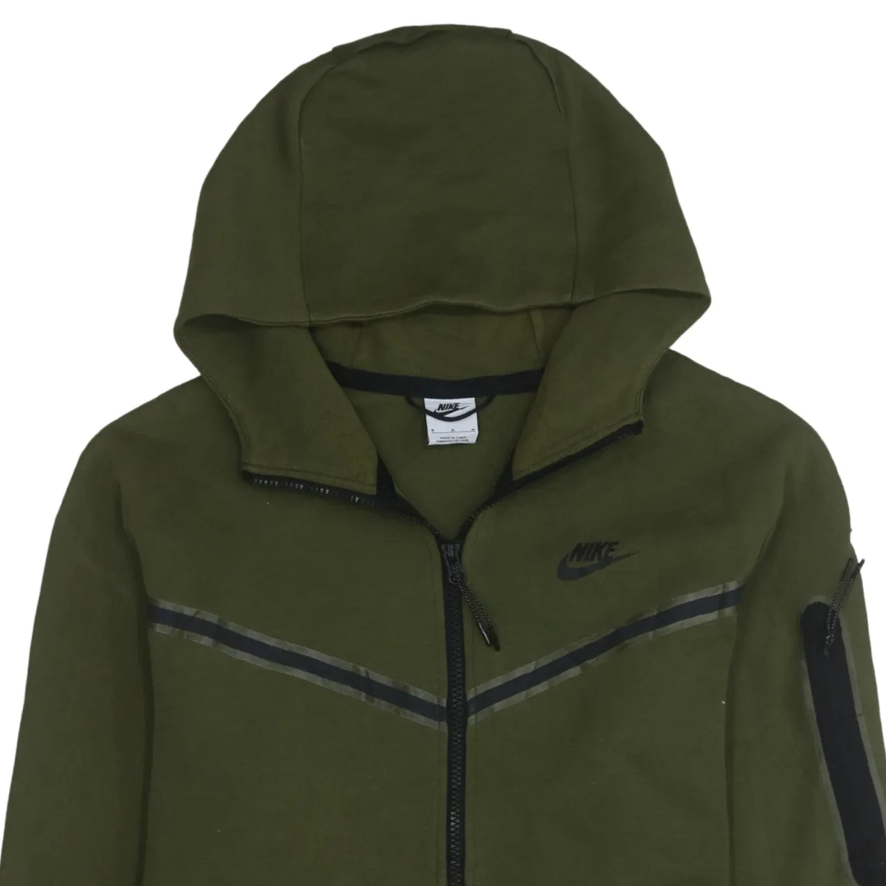 Nike 90's Swoosh Full Zip Up Hoodie Medium Green sold by Vintage Club product image thumbnail 3