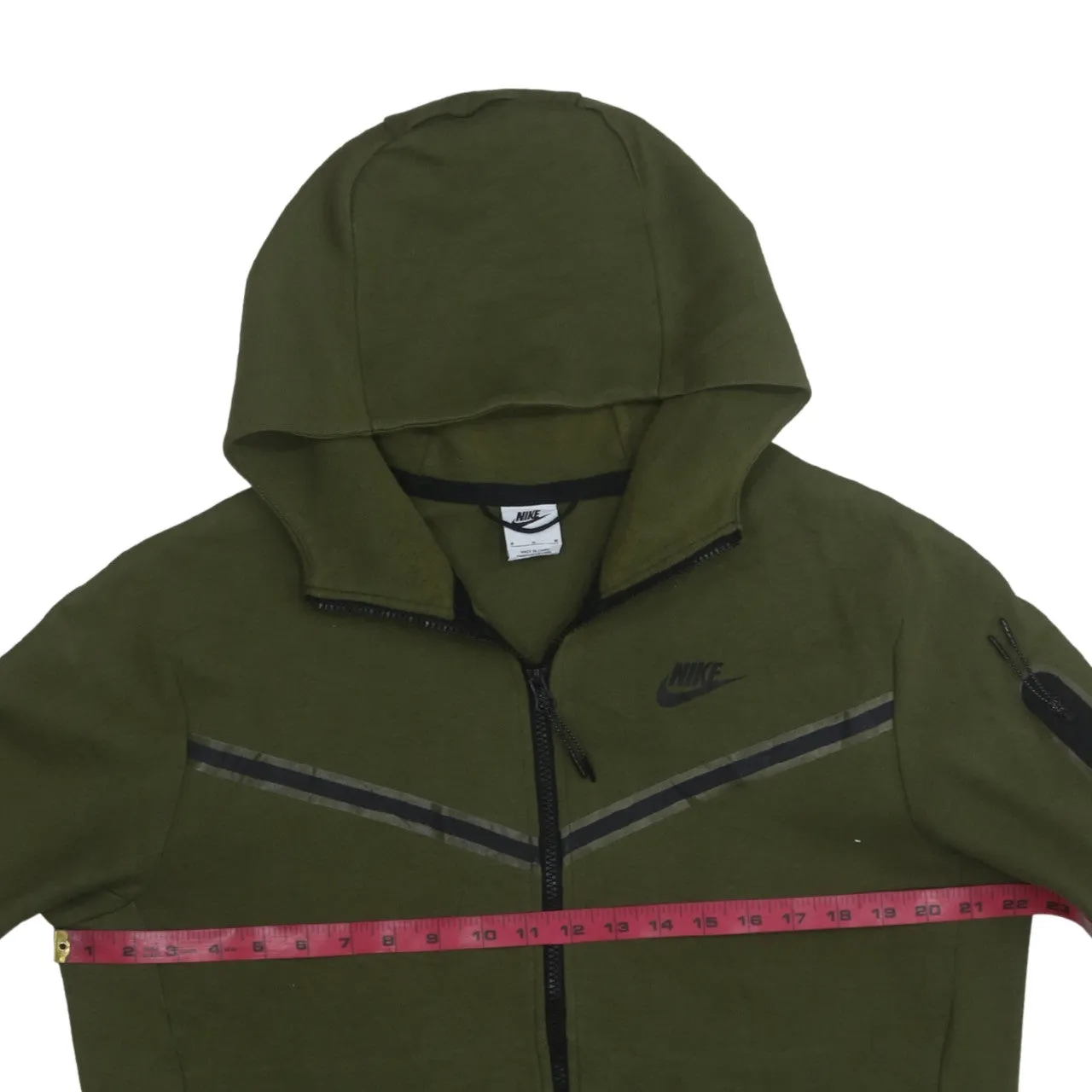 Nike 90's Swoosh Full Zip Up Hoodie Medium Green sold by Vintage Club product image thumbnail 5