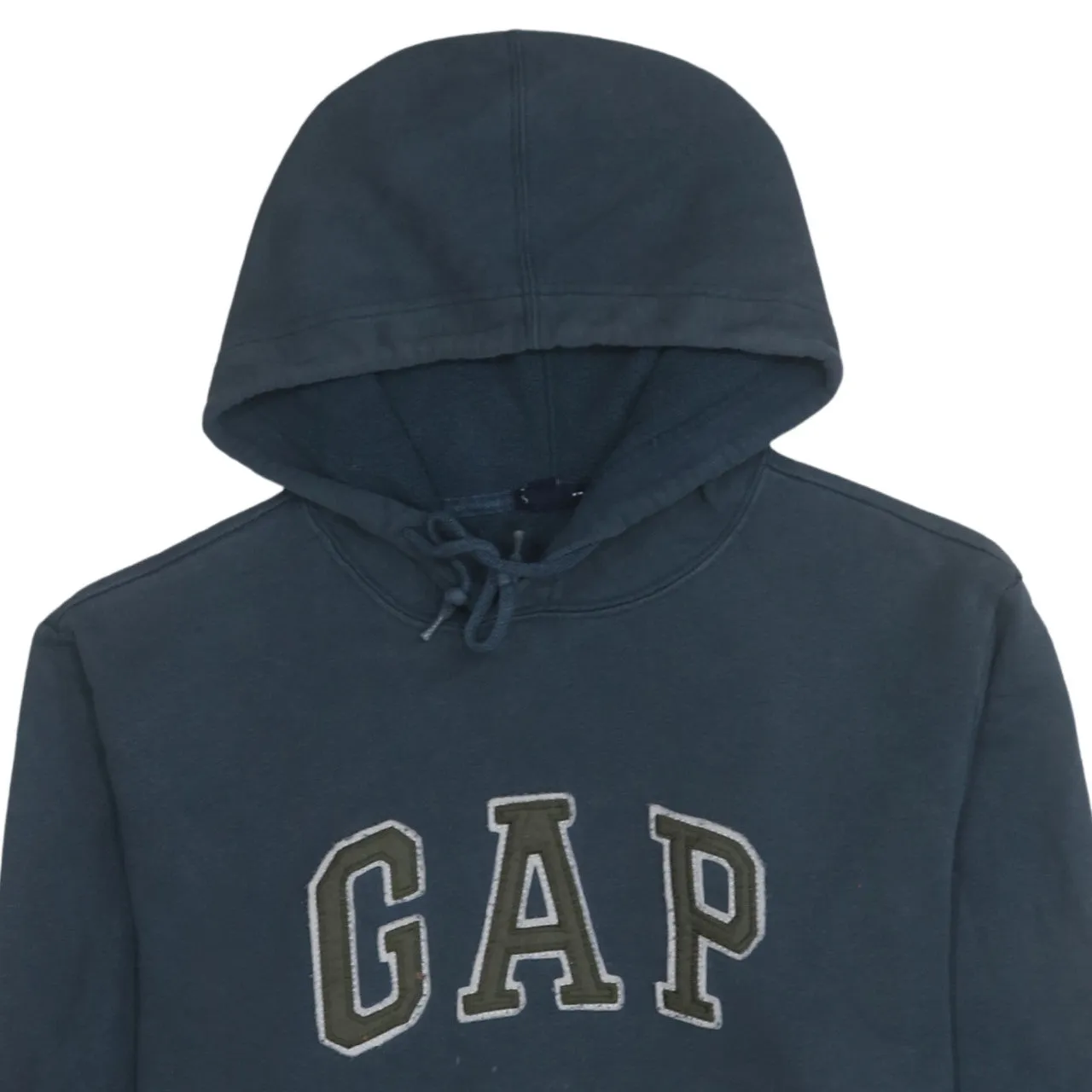 Gap 90's Spellout Pullover Hoodie Medium Navy Blue sold by Vintage Club product image thumbnail 3