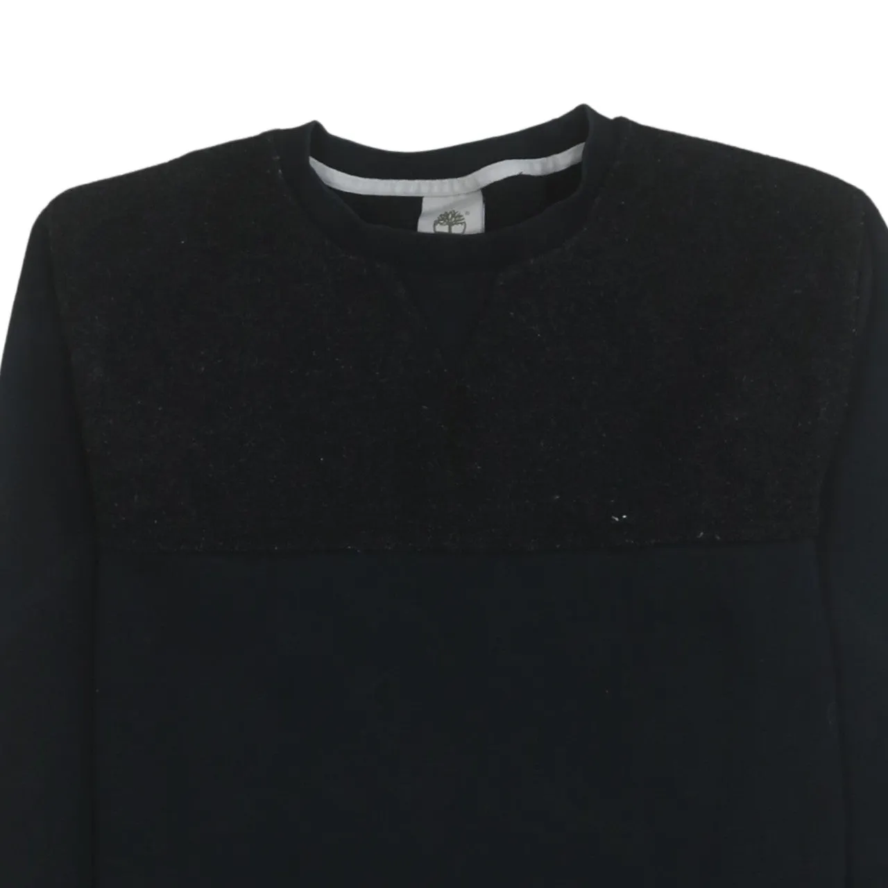 Timberland 90's Plain Crew Neck Sweatshirt Medium Black sold by Vintage Club product image thumbnail 3