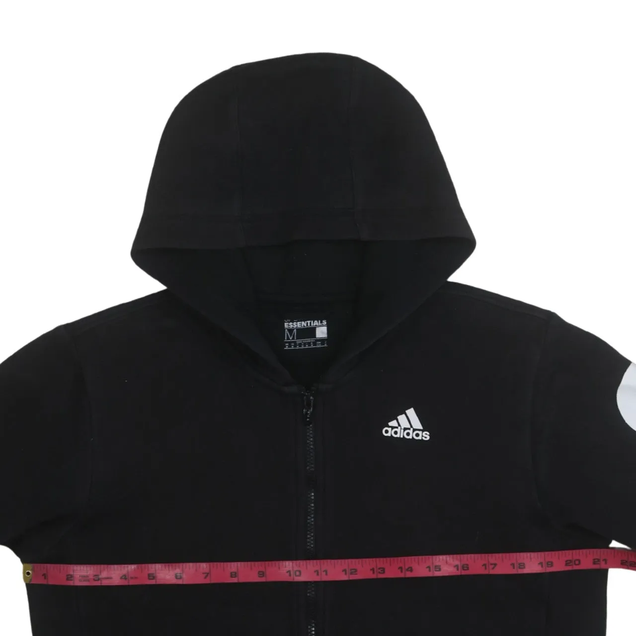 Adidas 90's Lightweight Full Zip Up Hoodie Medium Black sold by Vintage Club product image thumbnail 5