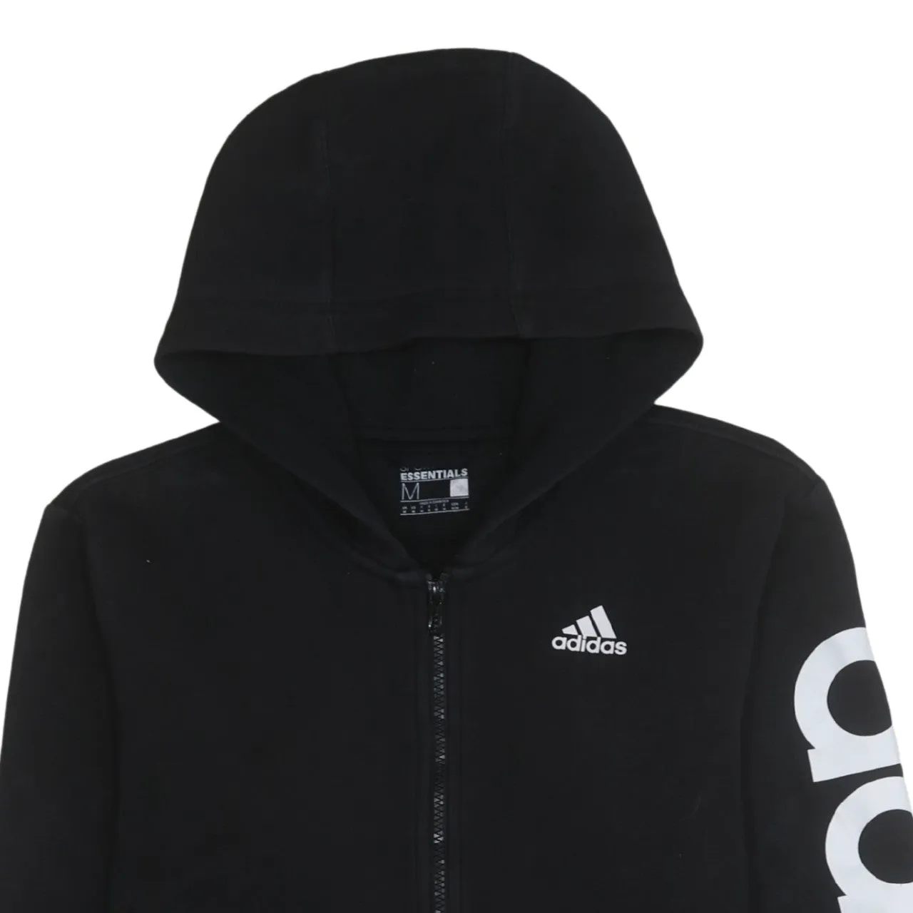 Adidas 90's Lightweight Full Zip Up Hoodie Medium Black sold by Vintage Club product image thumbnail 3