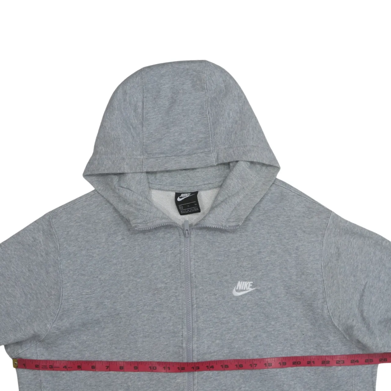 Nike 90's Swoosh Full Zip Up Hoodie XLarge Grey sold by Vintage Club product image thumbnail 5