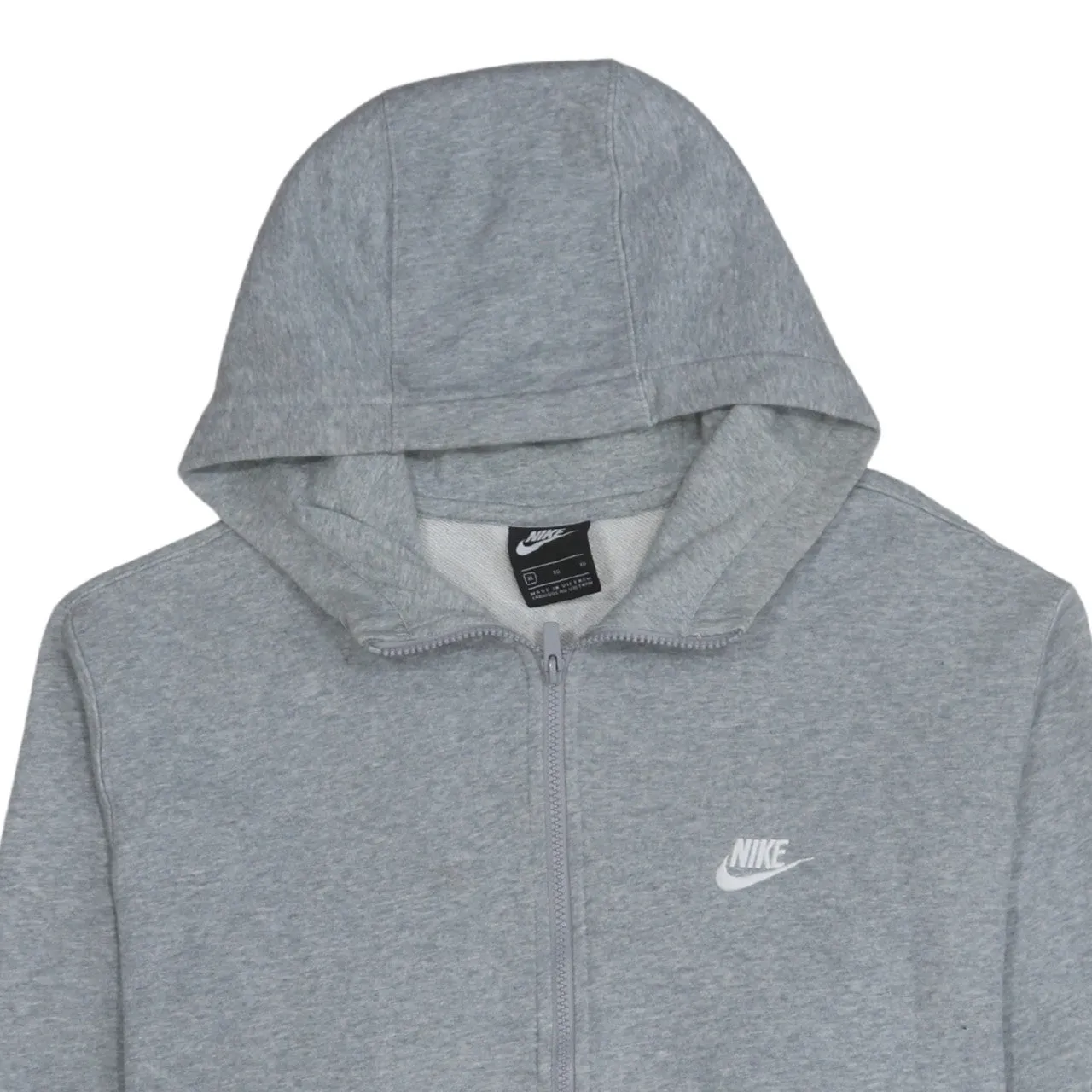 Nike 90's Swoosh Full Zip Up Hoodie XLarge Grey sold by Vintage Club product image thumbnail 3