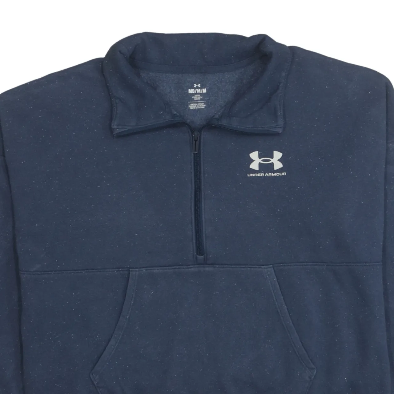 Under Armour 90's Lightweight Half Zip Sweatshirt Medium Navy Blue sold by Vintage Club product image thumbnail 3