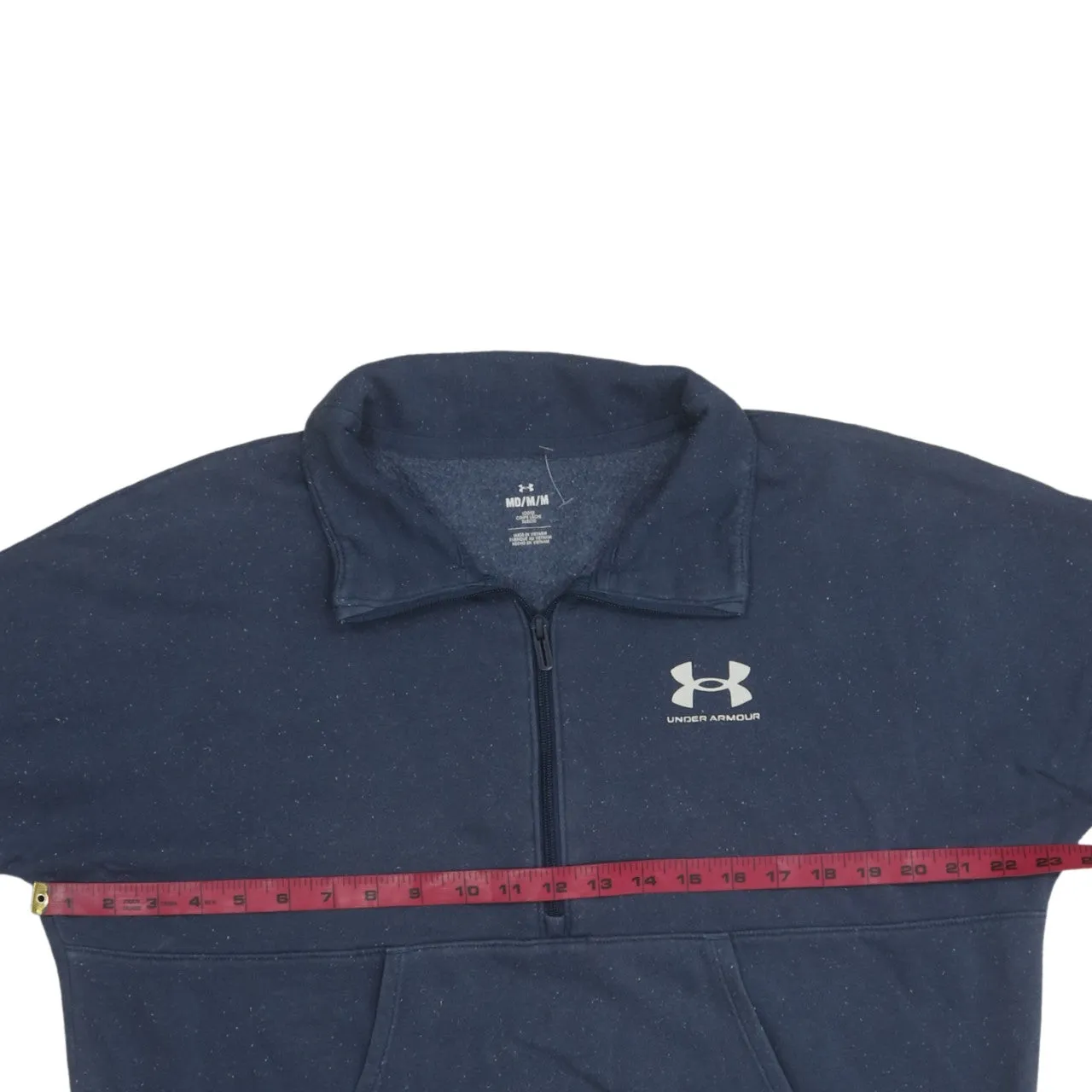 Under Armour 90's Lightweight Half Zip Sweatshirt Medium Navy Blue sold by Vintage Club product image thumbnail 5