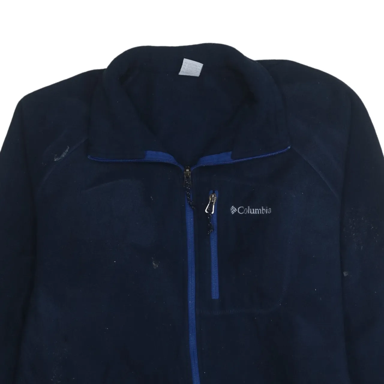 Columbia 90's Hiking Warm Full Zip Up Fleece Jumper XLarge Navy Blue sold by Vintage Club product image thumbnail 3