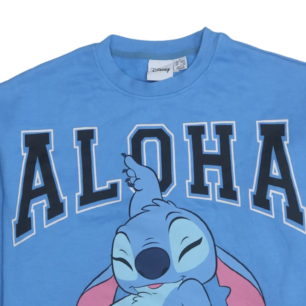 Disney 90's Stitch Crew Neck Sweatshirt Small Blue sold by Vintage Club product image thumbnail 3