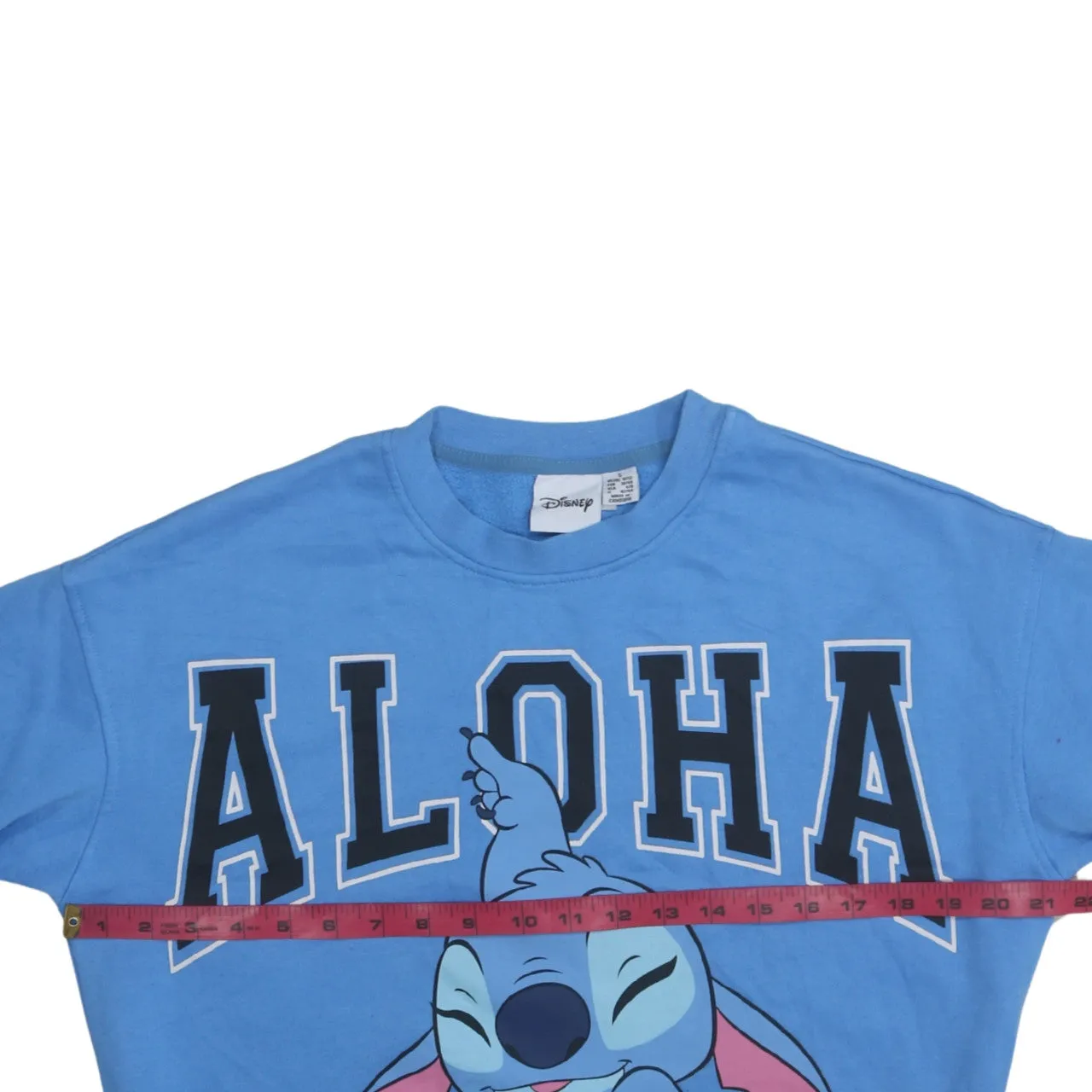 Disney 90's Stitch Crew Neck Sweatshirt Small Blue sold by Vintage Club product image thumbnail 5