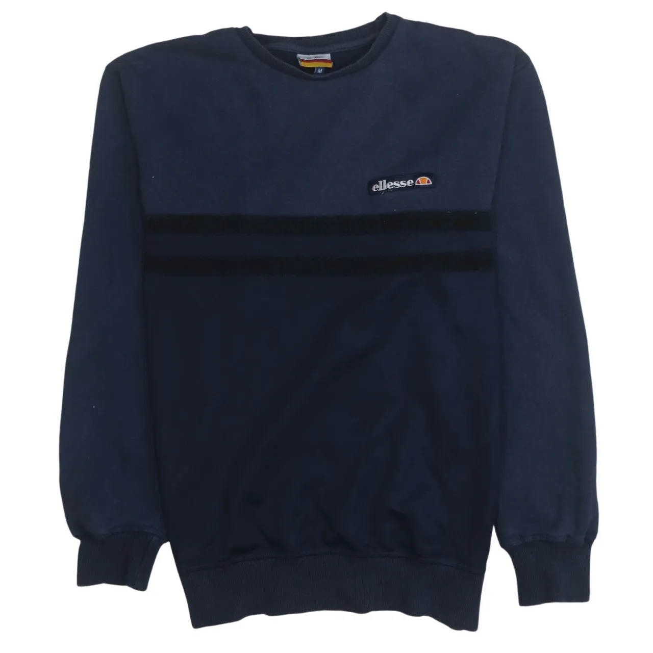Ellesse 90's Lightweight Crew Neck Sweatshirt Medium Navy Blue sold by Vintage Club