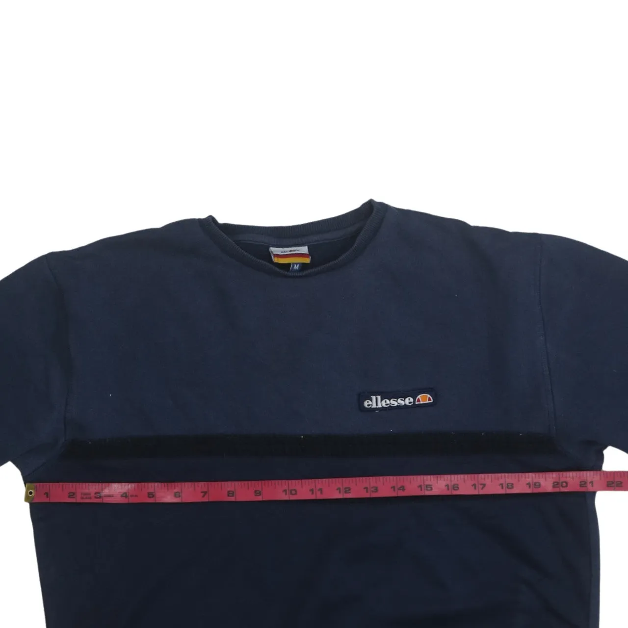 Ellesse 90's Lightweight Crew Neck Sweatshirt Medium Navy Blue sold by Vintage Club product image thumbnail 5