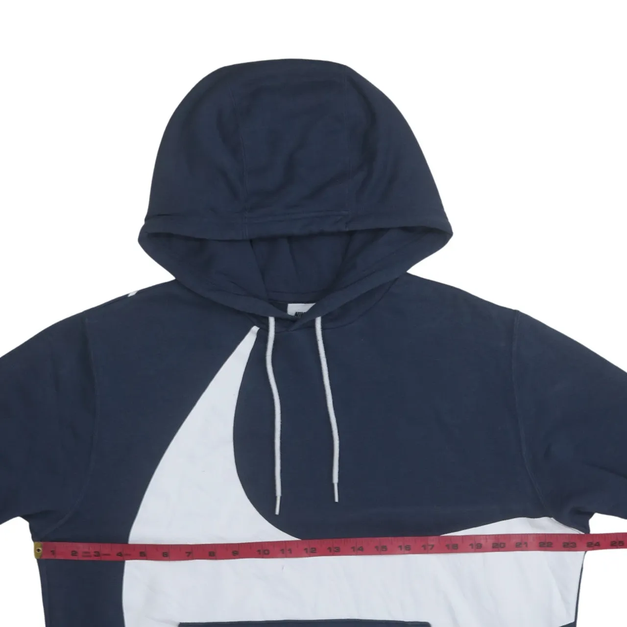 Nike 90's Plain Pullover Hoodie Large Navy Blue sold by Vintage Club product image thumbnail 5
