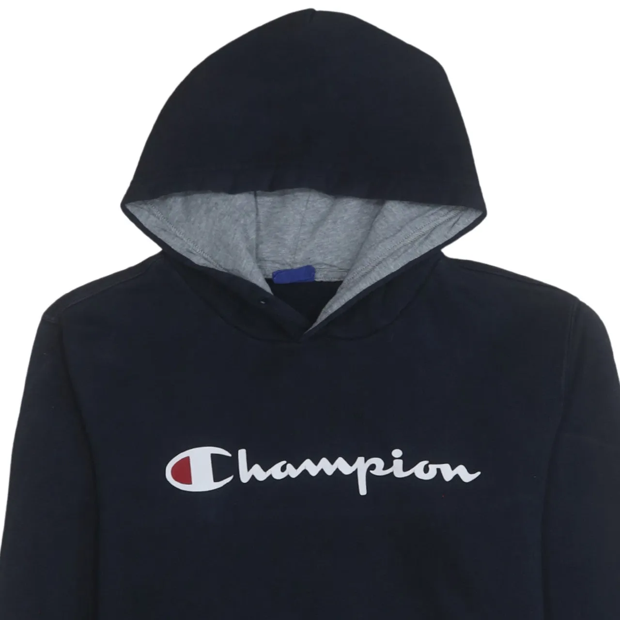 Champion 90's Spellout Pullover Hoodie Medium Black sold by Vintage Club product image thumbnail 3
