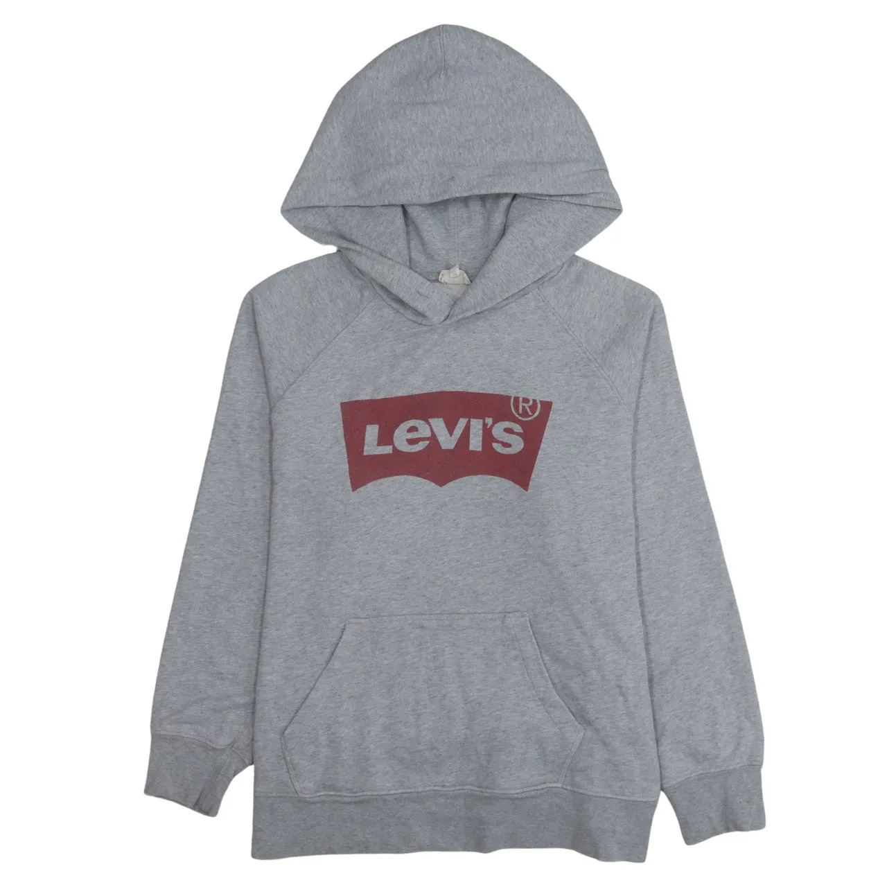 Levi's 90's Spellout Pullover Hoodie Medium Grey sold by Vintage Club