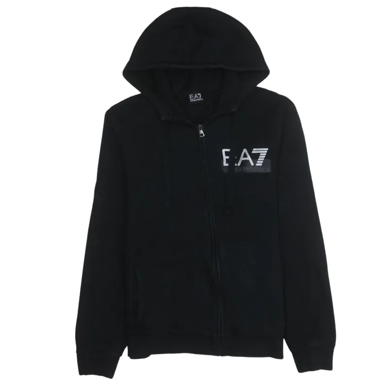 Emporio Armani 90's Sportswear Full Zip Up Hoodie XLarge Black made by Emporio Armani