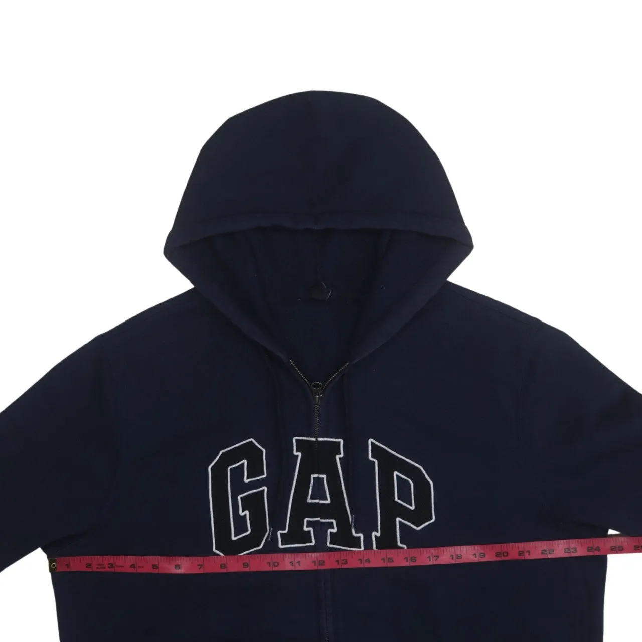 Gap 90's Spellout Full Zip Up Hoodie XLarge Navy Blue sold by Vintage Club product image thumbnail 5