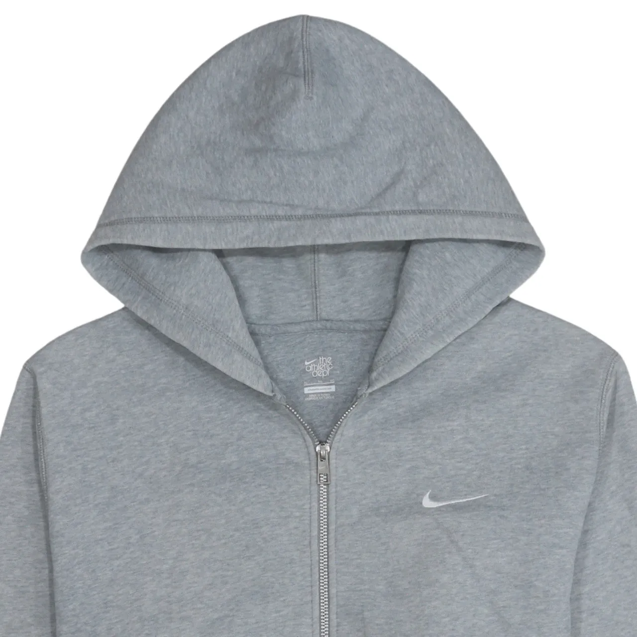 Nike 90's Swoosh Full Zip Up Hoodie XLarge Grey sold by Vintage Club product image thumbnail 3